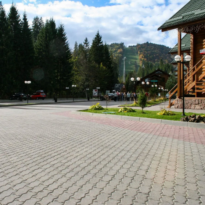 Тротуарна плитка Фалка Pro, колір Сірий, 8 см