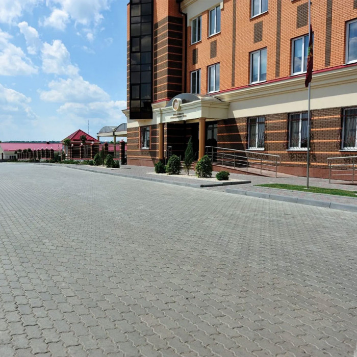 Тротуарна плитка Фалка Pro, колір Сірий, 8 см