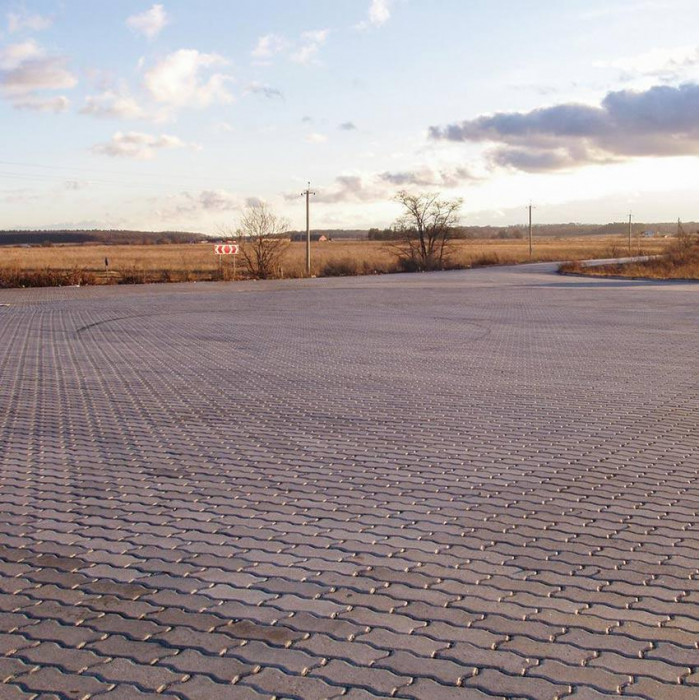 Тротуарна плитка Фалка Pro, колір Сірий, 8 см