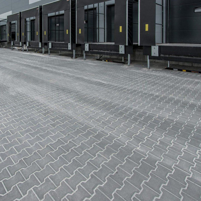 Тротуарна плитка Гантель, колір Сірий, 6 см