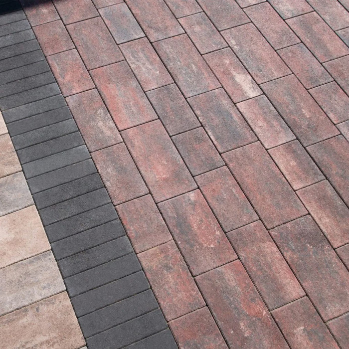 Тротуарна плитка Хосе, колір Гранат, 6 см