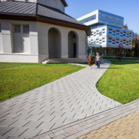 Бруківка Квадрат 30х30, колір Сірий, 6 см