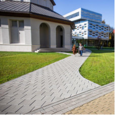 Бруківка Квадрат 30х30, колір Сірий, 6 см