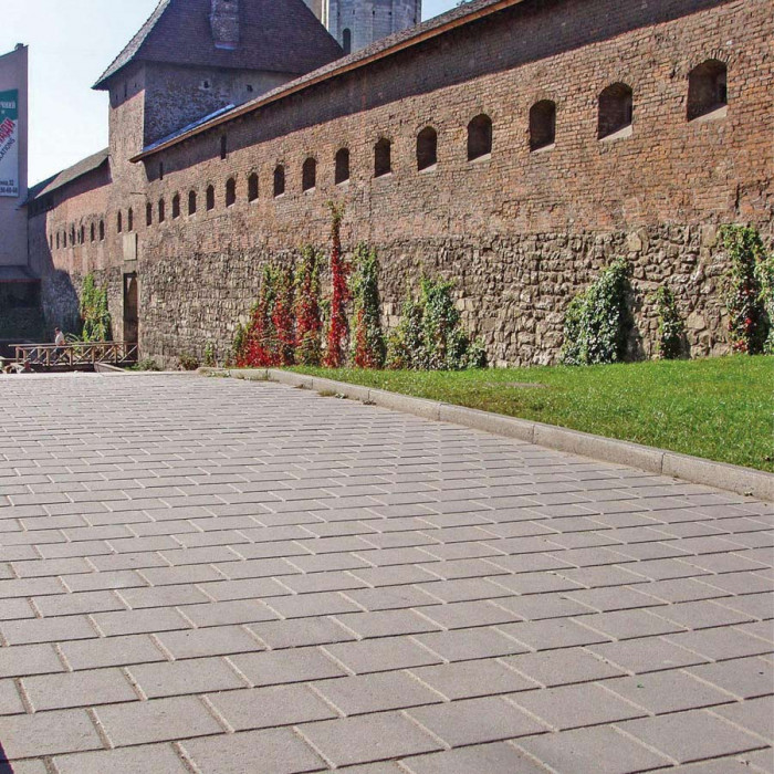 Тротуарна плитка Квадрат 30х30, колір Сірий, 6 см