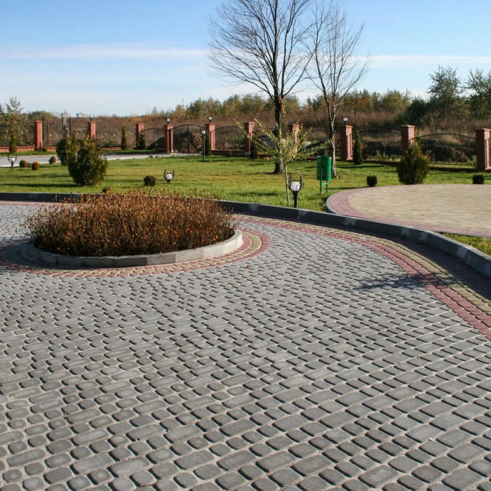 Тротуарна плитка Львівська, колір Червоний, 4,5 см