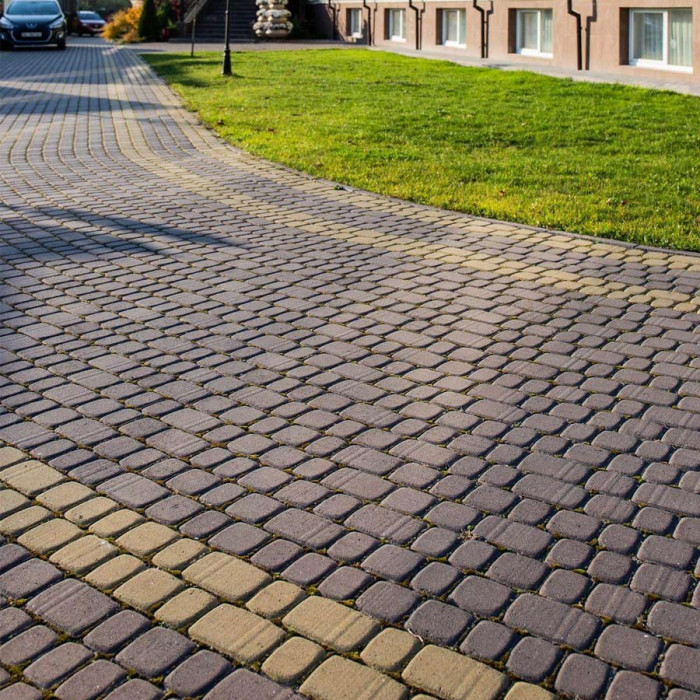 Тротуарна плитка Львівська, колір Гірчичний, 4,5 см