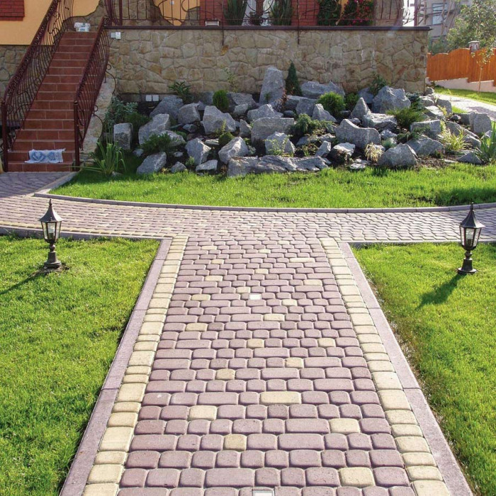 Тротуарна плитка Львівська, колір Гірчичний, 4,5 см