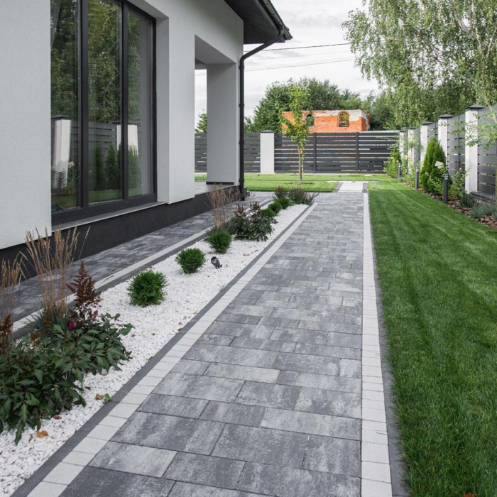 Тротуарна плитка Модерн, колір Хром, 6 см