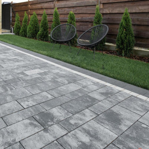 Бруківка Модерн в кольорі Хром