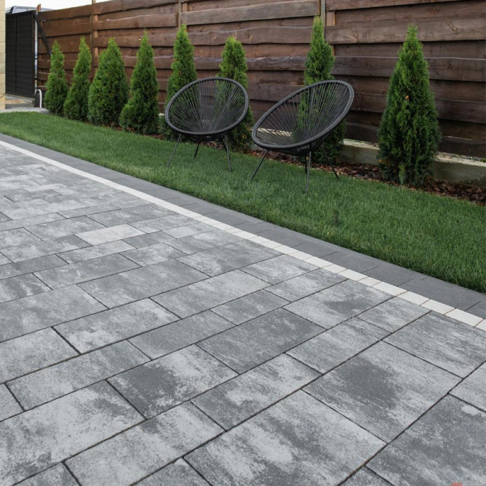 Тротуарна плитка Модерн, колір Хром, 6 см