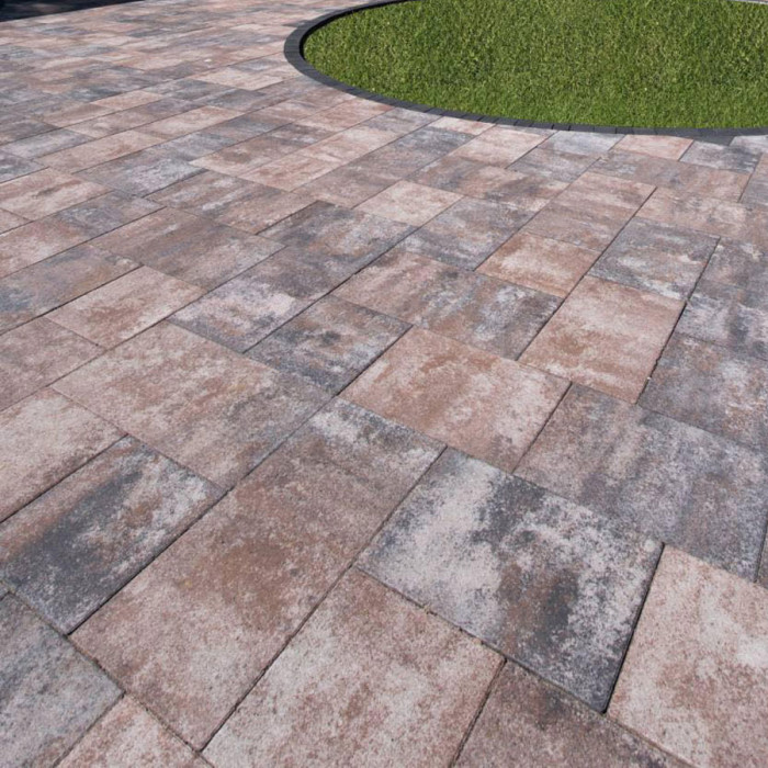 Тротуарна плитка Новатор міні, колір Ферум, 6 см