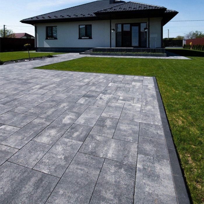 Тротуарна плитка Новатор міні, колір Карбон, 6 см