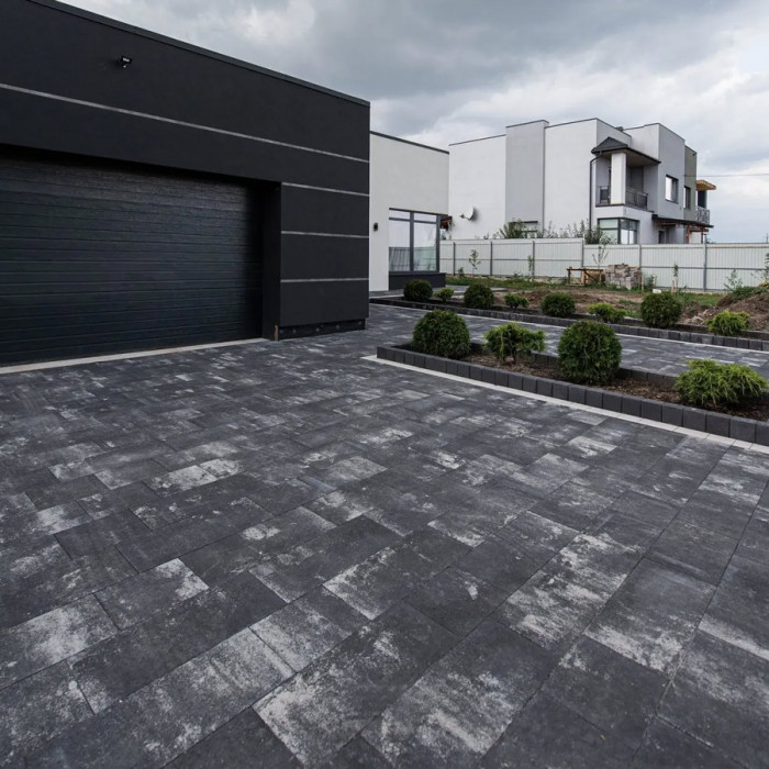 Тротуарна плитка Новатор 6, колір Антрацит, 6 см