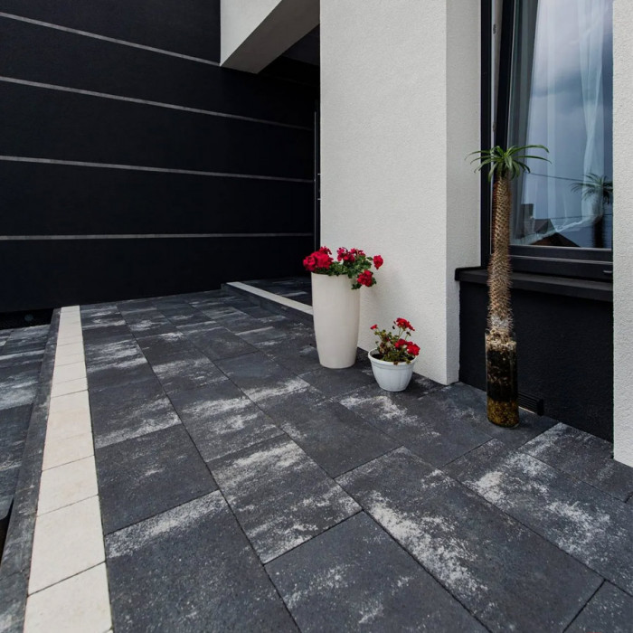 Тротуарна плитка Новатор 6, колір Антрацит, 6 см