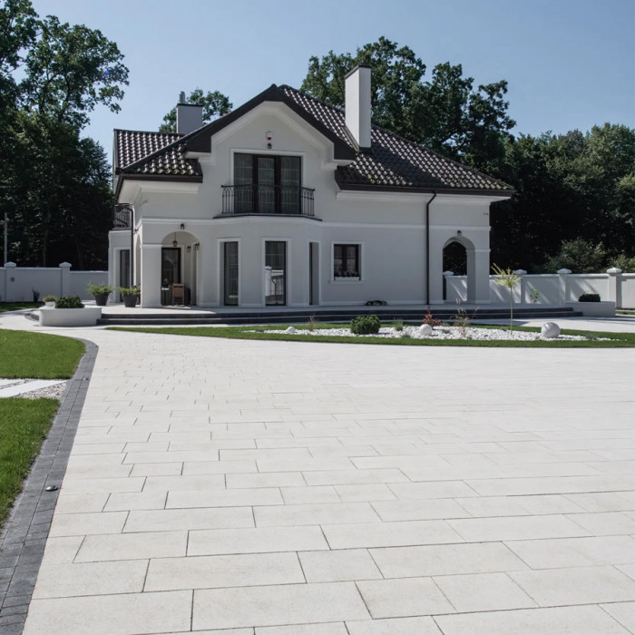 Тротуарна плитка Новатор 6, колір Білий, 6 см