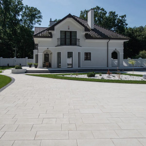 Бруківка Новатор 6 в Білому кольорі