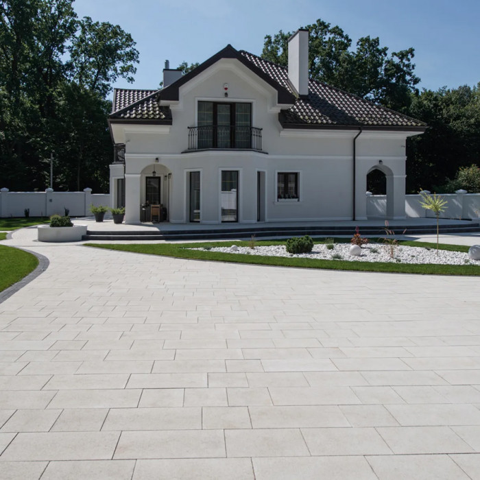 Тротуарна плитка Новатор 6, колір Білий, 6 см