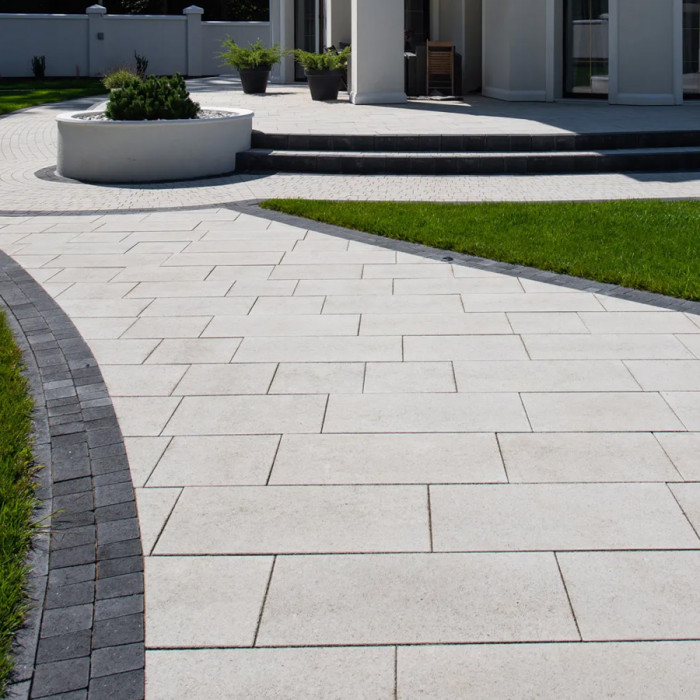 Тротуарна плитка Новатор 6, колір Білий, 6 см