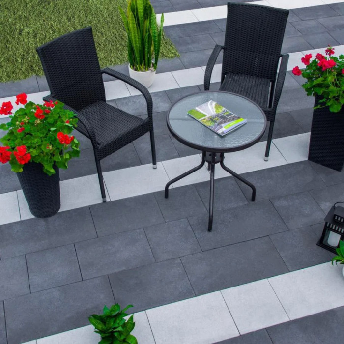 Тротуарна плитка Новатор 6, колір Чорний, 6 см