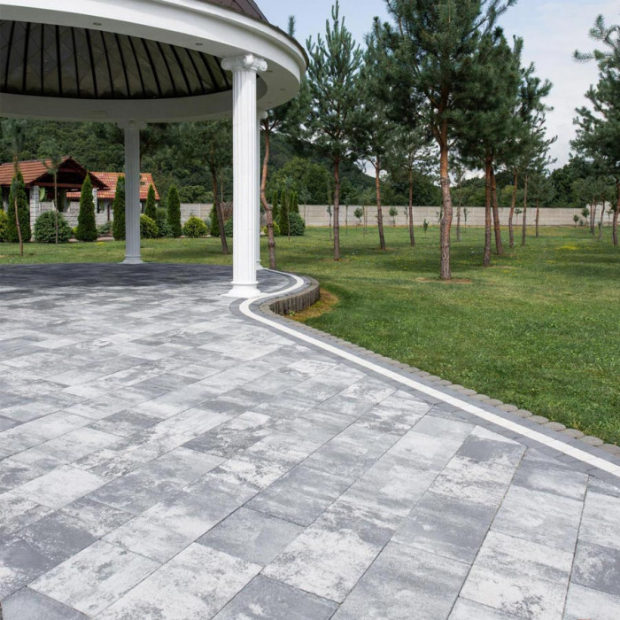 Тротуарна плитка Новатор 6, колір Хром, 6 см