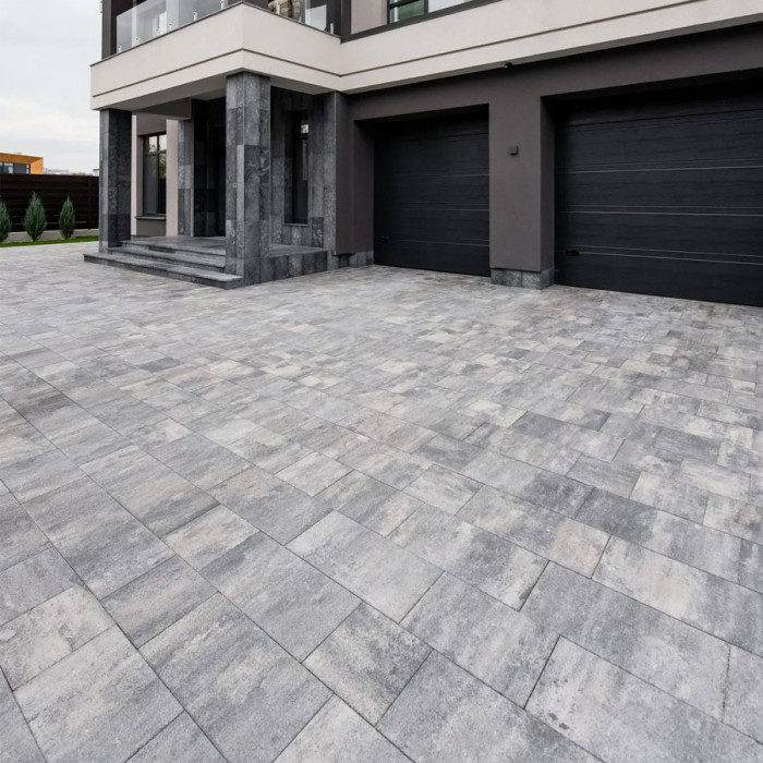 Тротуарна плитка Новатор 6, колір Карбон, 6 см