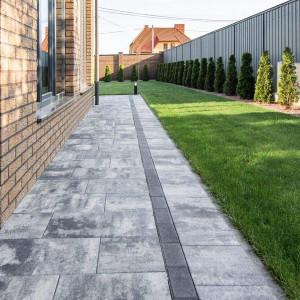 Бруківка Новатор 6 в кольорі Карбон