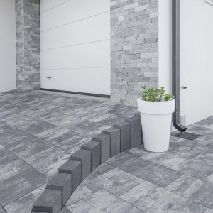 Бруківка Новатор 6 в кольорі Карбон