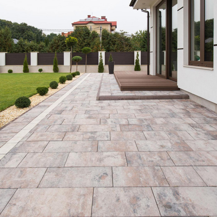 Тротуарна плитка Новатор 6, колір Сепія, 6 см