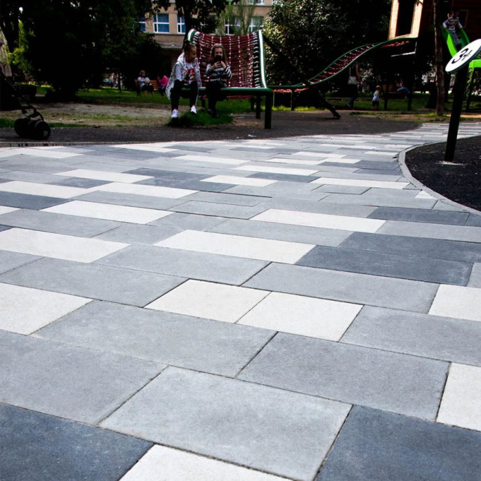 Тротуарна плитка Новатор 6, колір Чорний, 6 см