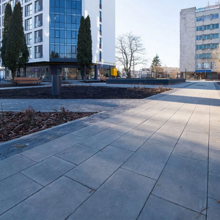 Тротуарна плитка Новатор 6, колір Сірий, 6 см