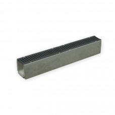 Лоток водовідвідний  бетонний 160-140-1000 мм з чавунною решіткою класу С