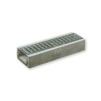 Лоток водовідвідний  бетонний 95-190-1000 мм з оцинкованою решіткою класу В