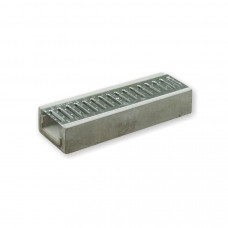 Лоток водовідвідний  бетонний 95-190-1000 мм з оцинкованою решіткою класу А