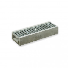 Лоток водовідвідний  бетонний 95-190-1000 мм з секційною решіткою класу С