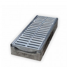 Лоток водовідвідний бетонний К1 300-120-750 мм з секційною решіткою класу С