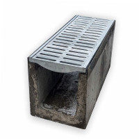 Лоток водовідвідний бетонний К5 300-320-750 мм з секційною решіткою класу С