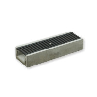 Лоток водовідвідний  бетонний 95-190-1000 мм з чавунною решіткою класу D