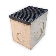 Дощоприймач бетонний 440-380-500 мм з чавунною решіткою класу D, E