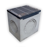 Дощоприймач бетонний 650-620-500 мм з чавунною решіткою класу D, E