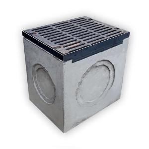 Дощоприймач бетонний 650-620-500 мм з чавунною решіткою класу D, E