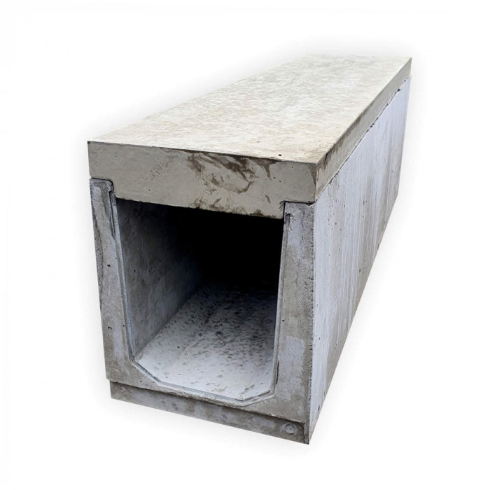 Лоток бетонний 310-260-1000 з бетонною решіткою класу А, B