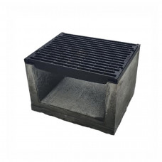 Лоток водовідвідний  бетонний 410-620-500 мм з чавунною решіткою класу D, E