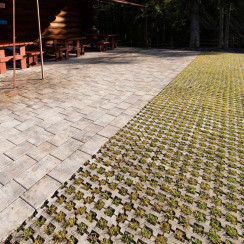 Бруківка Решітка Еко, колір Сірий, 10 см