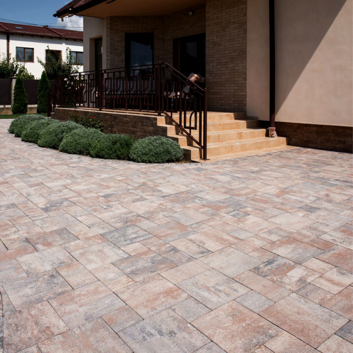 Тротуарна плитка Рокко, колір Ферум, 6 см