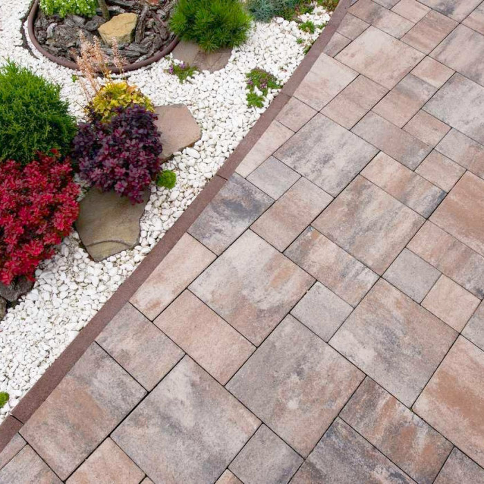 Тротуарна плитка Рокко, колір Ферум, 6 см