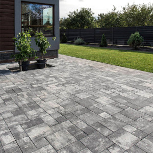 Бруківка Рокко в кольорі Хром