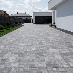 Бруківка Рокко в кольорі Хром