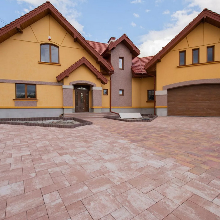 Тротуарна плитка Рокко, колір Розе, 6 см