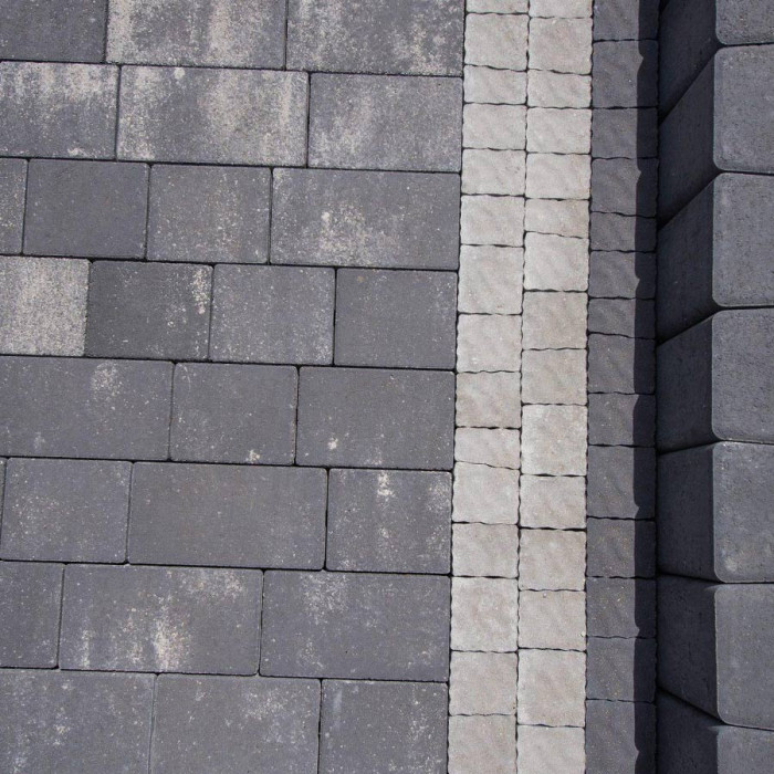 Тротуарна плитка Романо, колір Антрацит, 6 см