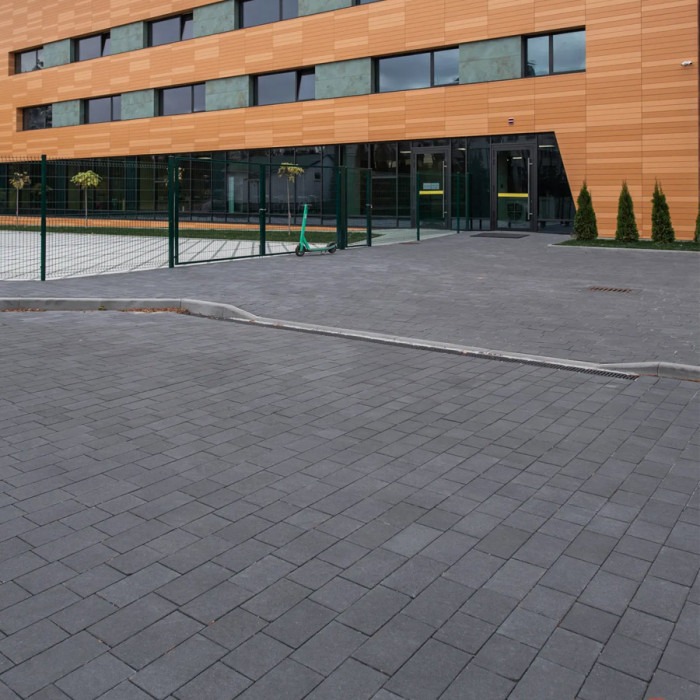 Тротуарна плитка Романо, колір Чорний, 6 см